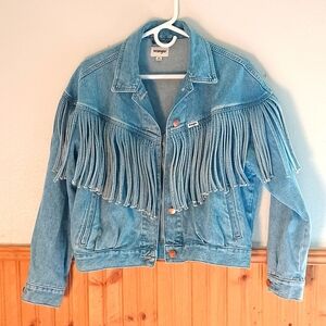 Wrangler Fringed Jean Jacket